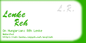 lenke reh business card